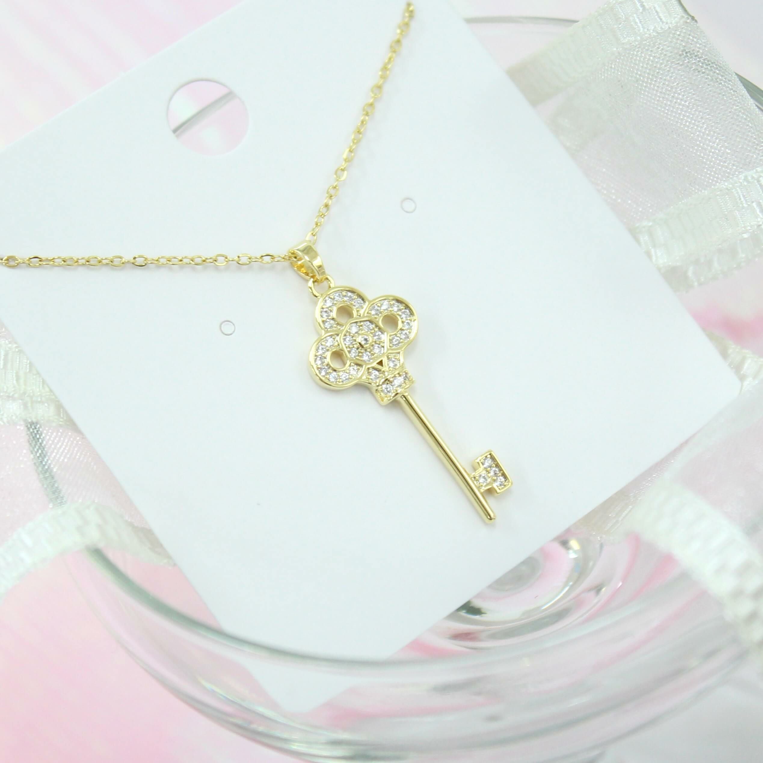 鍵モチーフネックレス ゴールド | 女装用品通販専門店 PinkyCloset